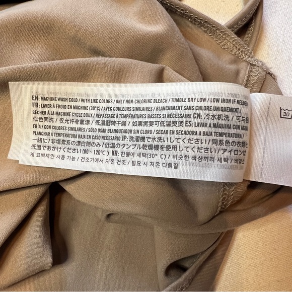 Abercrombie & Fitch Tan Tank Bodysuit Soft A&F Collection Size Small - Picture 5 of 11